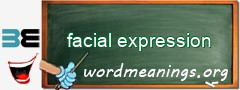 WordMeaning blackboard for facial expression